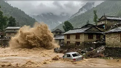 हिमाचल में भयावह स्थिति: किन्नौर में बादल फटा, कुल्लू में तीन घर क्षतिग्रस्त, दो लोग दबे, चार जिलों में स्कूल बंद
