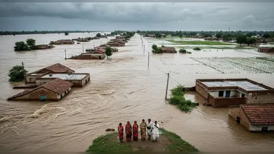 बहराइच: नेपाल के छोड़े पानी से सरयू उफनाई, दर्जन भर से ज़्यादा घर बहे; सैकड़ों बीघे खेत पानी में डूबे