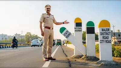 ट्रैफिक पुलिसकर्मी ने खोला ‘सड़क के रंग’ का राज: जानें माइलस्टोन के रंग क्या बताते हैं, वीडियो वायरल!