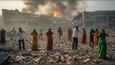 यूपी की पटाखा फैक्टरी में भीषण धमाका: कान सुन्न कर देने वाली आवाज और दहला देने वाला मंजर