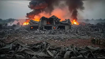 यूपी में पटाखा फैक्टरी में भीषण विस्फोट: 7 की मौत की आशंका, 5 घायल; ‘फिल्मी स्टाइल’ में उड़ा पूरा भवन