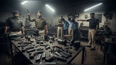 मेरठ में पिस्तौल की अवैध फैक्टरी का भंडाफोड़: चार घंटे में बनती थी एक पिस्टल, दो गिरफ्तार, तीन राज्यों में होती थी सप्लाई