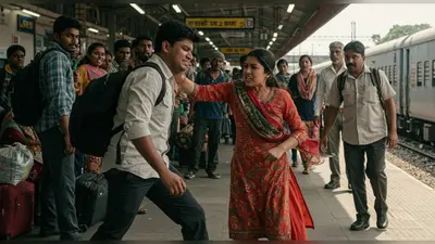 हमीरपुर: सोशल मीडिया पर कमेंट करना पड़ा भारी, रेलवे प्लेटफॉर्म पर मनचले को युवती ने जड़े थप्पड़