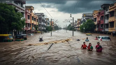 मुरादाबाद में मूसलाधार बारिश का कहर: सड़कें बनीं दरिया, कॉलोनियां और रेलवे ट्रैक पानी में डूबे! तस्वीरें वायरल