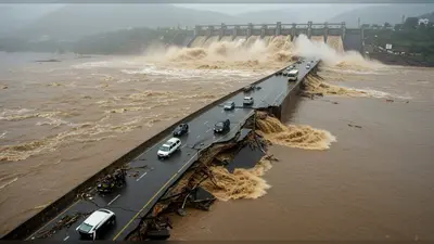 36 घंटे भारी बारिश का अलर्ट:हथिनीकुंड बैराज के 56 घंटे से गेट खुले, हिसार-गुरुग्राम में 5 मौतें, पंचकूला में हाईवे धंसा