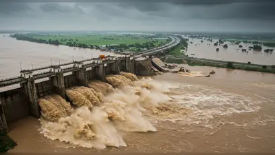 36 घंटे भारी बारिश का अलर्ट: हथिनीकुंड बैराज में पानी बढ़ा, हरियाणा में 5 मौतें, पंचकूला हाईवे धंसा