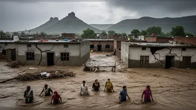 गुरुग्राम: भारी बारिश से अरावली का बांध टूटा, उल्लावास में मकानों में दरारें; आधा दर्जन गांवों में बाढ़ जैसे हालात