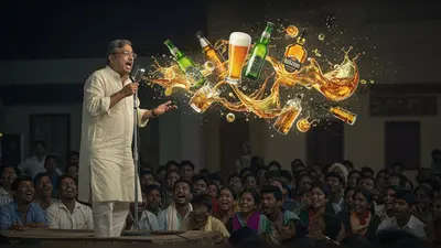 वायरल वीडियो: भाषण में बियर-व्हिस्की के नाम गिनाते शख्स ने चौंकाया, इंटरनेट पर धूम!