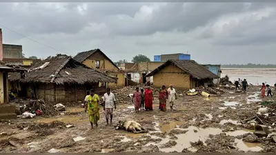 मुजफ्फरनगर में बारिश का तांडव: 10 घर धराशायी, 4 घायल, 2 पशुओं की मौत, तीन नदियों का जलस्तर बढ़ा