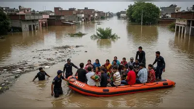पीलीभीत में बाढ़ का भयानक मंजर: हजारा और शास्त्रीनगर से 30 परिवार बचाए गए, जान-माल का भारी नुकसान