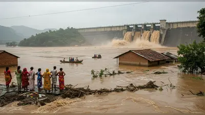 छत्‍तीसगढ़ में टूटा डैम, 8 लोग बहे, 4 की मिली लाश, पंजाब में बाढ़ से हाहाकार