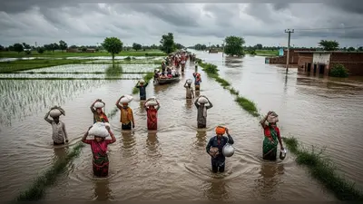 अलीगढ़ में यमुना का रौद्र रूप: खेत डूबे, रास्ते बंद, गांव छोड़ रहे किसान!