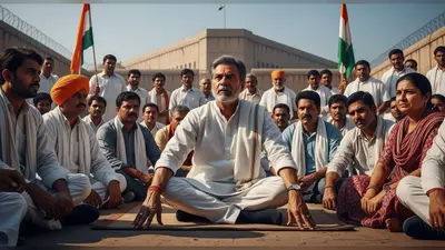 इटावा: जेल में कांग्रेसियों से मिलने से रोका, प्रशासन के खिलाफ धरने पर बैठे अजय राय