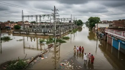 पीलीभीत में बाढ़ का तांडव: 9 साल के बच्चे की मौत, बीसलपुर का बिजली घर डूबा, सड़कें बनीं तालाब