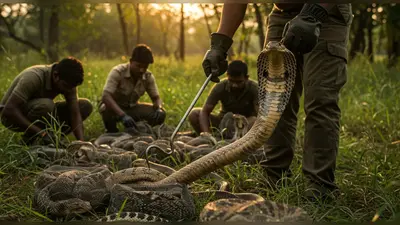 पहली बार कैमरे में कैद हुआ इतना बड़ा सांप रेस्क्यू, एक साथ बचाए गए कई दर्जन जहरीले सांप!