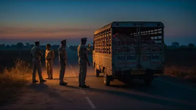 दस पुलिसकर्मी निलंबित: अमरोहा जिले से पाकबड़ा इलाके में पहुंची थी मीट लदी कार, मामला कर दिया था रफा दफा