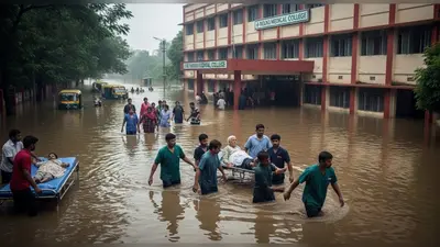 शाहजहांपुर में बाढ़ का कहर: राजकीय मेडिकल कॉलेज में घुसा पानी, मरीज हुए शिफ्ट, ककरा रोड बंद