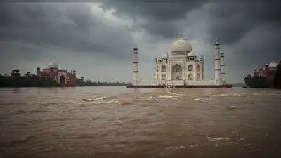 यमुना का रौद्र रूप: ताजमहल पर मंडराया खतरा, बढ़ता जलस्तर कितना घातक?