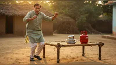 वीडियो: खटिया पर सिलिंडर और बर्तन रखकर शख्स ने किया अनोखा डांस, लोग बोले – ‘अरे वाह!’