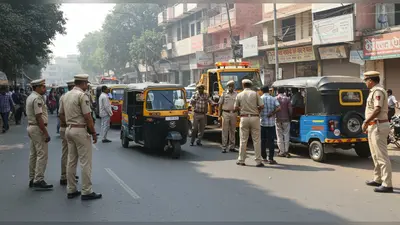 आगरा: एमजी रोड पर ई-रिक्शा और ऑटो पर बड़ी कार्रवाई, 403 चालान कटे और 21 वाहन जब्त