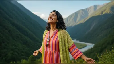 खूबसूरत वादियों में दिखीं देवोलीना, ‘दिल तो आज भी बच्चा है’ कहकर दिया मानसिक शांति का संदेश