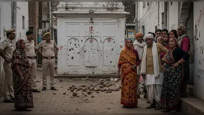 पीलीभीत के खमरियापुल में धार्मिक स्थल पर पथराव: पुलिस पर घटना छिपाने का आरोप, तनाव का माहौल