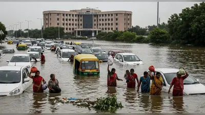 शाहजहांपुर में बाढ़ का तांडव: दिल्ली हाईवे डूबा, मेडिकल कॉलेज में पानी, जनजीवन अस्त-व्यस्त