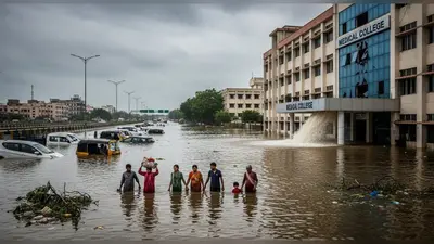 शाहजहांपुर में बाढ़ का कहर: दिल्ली हाईवे पानी में डूबा, मेडिकल कॉलेज में भरा पानी, जनजीवन ठप
