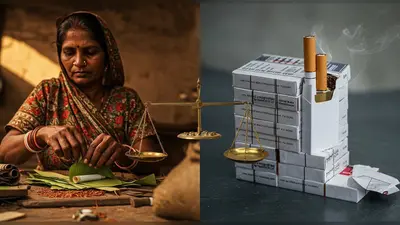 बीड़ी पर 18% और सिगरेट पर 40% GST: 70 लाख रोज़गार बनाम राजस्व और स्वास्थ्य का संतुलन