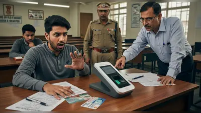 PET परीक्षा में बड़ा फर्जीवाड़ा: नकली आधार कार्ड से परीक्षा देते पकड़ा गया अभ्यर्थी, बायोमीट्रिक जांच में खुली पोल
