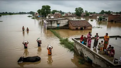 कानपुर और आसपास के जिलों में तीसरी बार बाढ़ का कहर: दर्जनों गाँव पानी में डूबे, गहराया खाने-पीने का संकट, अगले 48 घंटे बेहद अहम