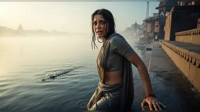 मगरमच्छ के डर से लौटा जिंदगी की ओर: पति की आदत से परेशान महिला गंगा में कूदी, फिर अचानक बदला फैसला