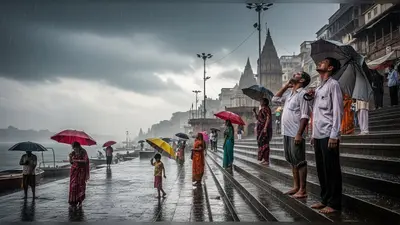 काशी में इंद्रदेव हुए मेहरबान: झमाझम बारिश से गर्मी छू मंतर, लोगों को मिली बड़ी राहत