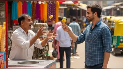 वायरल वीडियो: ग्राहक को करतब से चिढ़ाने वाले आइसक्रीम वाले को शख्स ने दिया करारा जवाब!