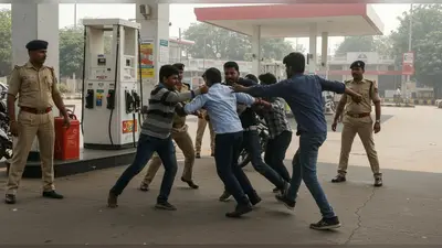 एटा: हेलमेट न पहनने पर पेट्रोल न देने से भड़के दबंगों ने पंप मालिक को दौड़ा-दौड़ाकर पीटा, पुलिस बनी रही मूकदर्शक