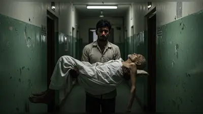 स्वास्थ्य सेवाओं की खुली पोल: स्ट्रेचर न मिलने पर बेटे ने पिता का शव गोद में उठाया, जांच कमेटी बनी