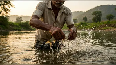 अनोखा मछुआरा! हाथ से मछली पकड़ने के इस ‘जादुई’ तरीके ने सबको चौंकाया, वीडियो हुआ वायरल