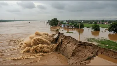 यूपी में गंगा का तटबंध टूटा: मेरठ-पौड़ी हाईवे बंद, गांवों में घुसा पानी; बिजनौर पर मंडराया बाढ़ का बड़ा खतरा