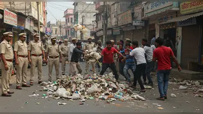 सहारनपुर: रामपुर मनिहारान में सफाईकर्मियों का हंगामा, मारपीट के बाद कूड़ा फेंका; इलाके में तनाव, भारी पुलिस बल तैनात
