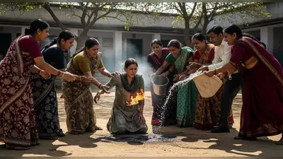 उत्तर प्रदेश: प्रधानाध्यापिका के जुल्म से तंग शिक्षामित्र ने खुद को लगाई आग, साथियों ने बहादुरी से बचाई जान