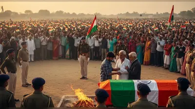 शहीद सिंधु को राजकीय सम्मान के साथ अंतिम विदाई: कैथल में उमड़ा जनसैलाब, पिता बोले- बेटे की शादी तय करनी थी