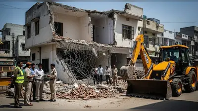 संभल सांसद बर्क के घर का अवैध निर्माण तोड़ा गया, लगा 1.35 लाख का जुर्माना