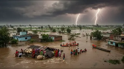बंगाल की खाड़ी में उत्पन्न मौसमी प्रणाली का भीषण प्रभाव: कश्मीर से गुजरात तक त्राहिमाम, बिहार में बाढ़ का हाई अलर्ट