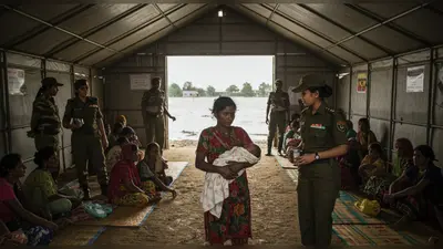 बाढ़ राहत केंद्र में बच्चे का जन्म: 2000 से अधिक गांव जलमग्न, सेना ने बचाए दो बड़े बांध