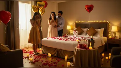 सालगिरह पर पति ने होटल में दिया ऐसा यादगार सरप्राइज, पत्नी खुशी से झूम उठी, वीडियो हुआ वायरल