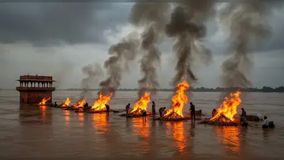 आगरा में जल प्रलय! यमुना का रौद्र रूप, ताज़ व्यू पॉइंट डूबा, अंतिम संस्कार सड़कों पर
