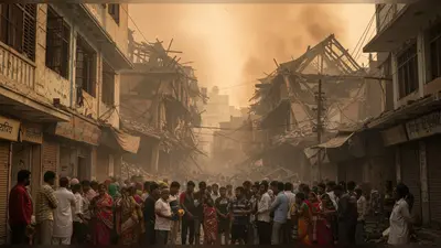 उत्तर प्रदेश: आतिशबाजी के गोदाम में भयंकर विस्फोट, दो दुकानें ध्वस्त, आसपास के मकान हिले, लोग दहशत में