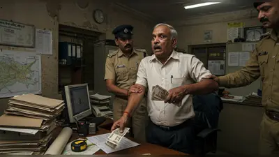 गोंडा में घूसखोर राजस्व निरीक्षक गिरफ्तार: एंटी करप्शन टीम ने रंगे हाथों पकड़ा, मांगे थे 10 हज़ार रुपये