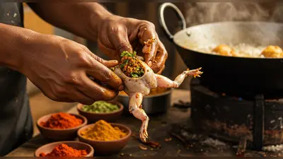 वायरल वीडियो: यहां मिलते हैं मेंढक के पकौड़े! पेट के अंदर ऐसे भरा जाता है मसाला, देखकर दंग रह जाएंगे आप