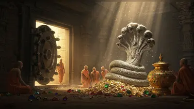बांकेबिहारी मंदिर का अद्भुत खजाना: 54 साल बाद खुला तहखाना, रजत शेषनाग और स्वर्ण कलश देख भक्त दंग!